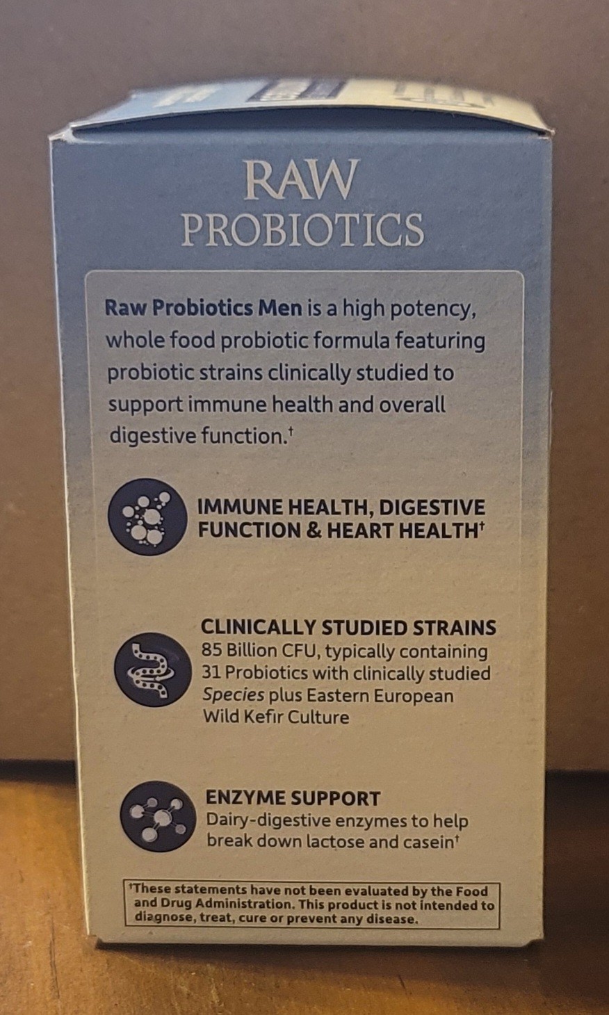 Garden of Life RAW Probiotics Men 85 Billion CFU 90 Cap • EXP 05/2027 +