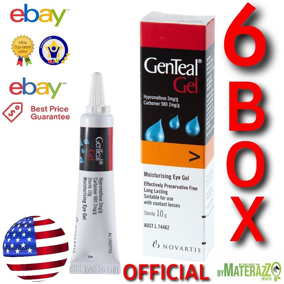 Genteal Gel FRESH NEW 6 Pack OFFICIAL Dry Eye Relief Lubricant 60g NEW
