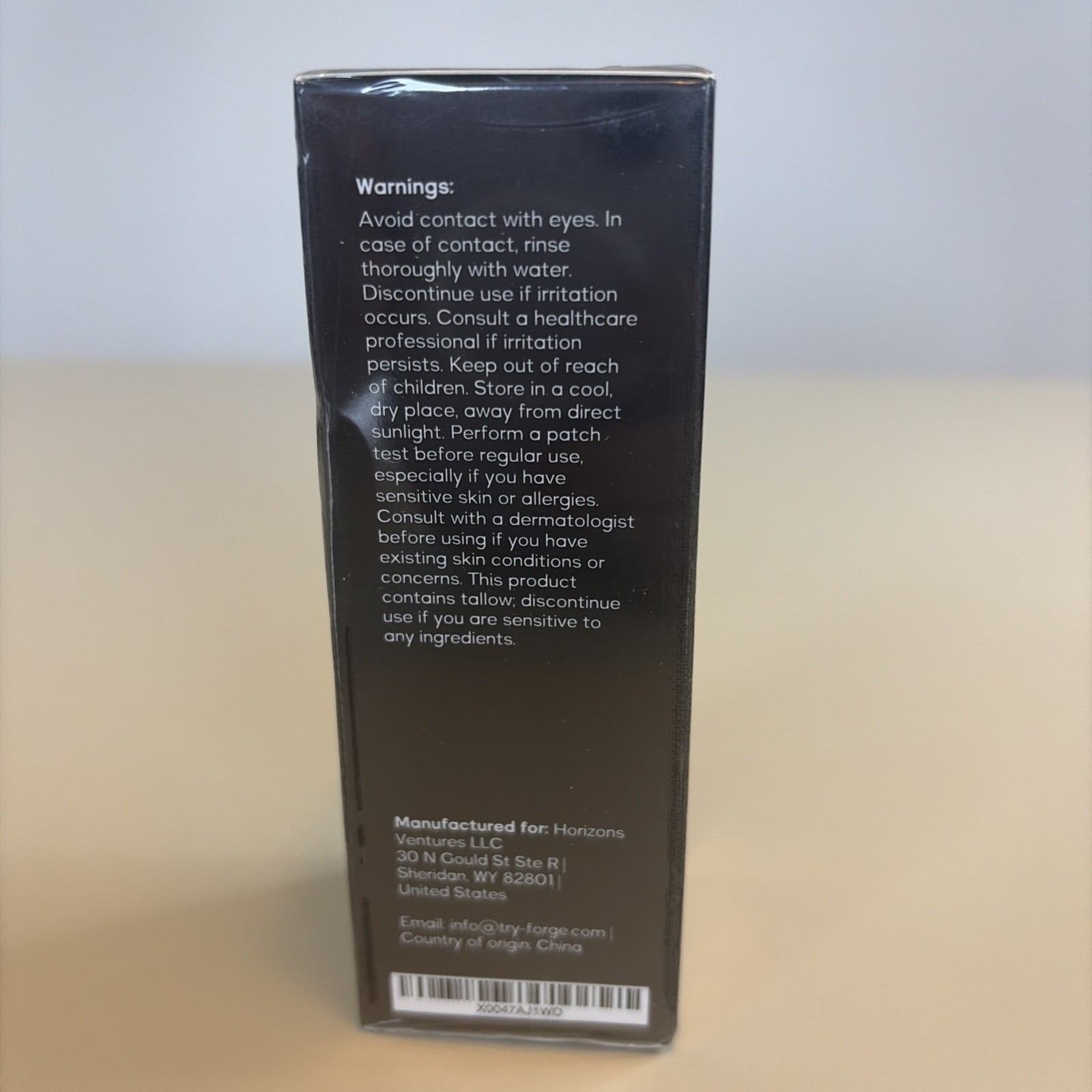 SEALED Forge Skin for Men 100% Natural Grass Fed Tallow Anti-Aging Serum 1.77oz