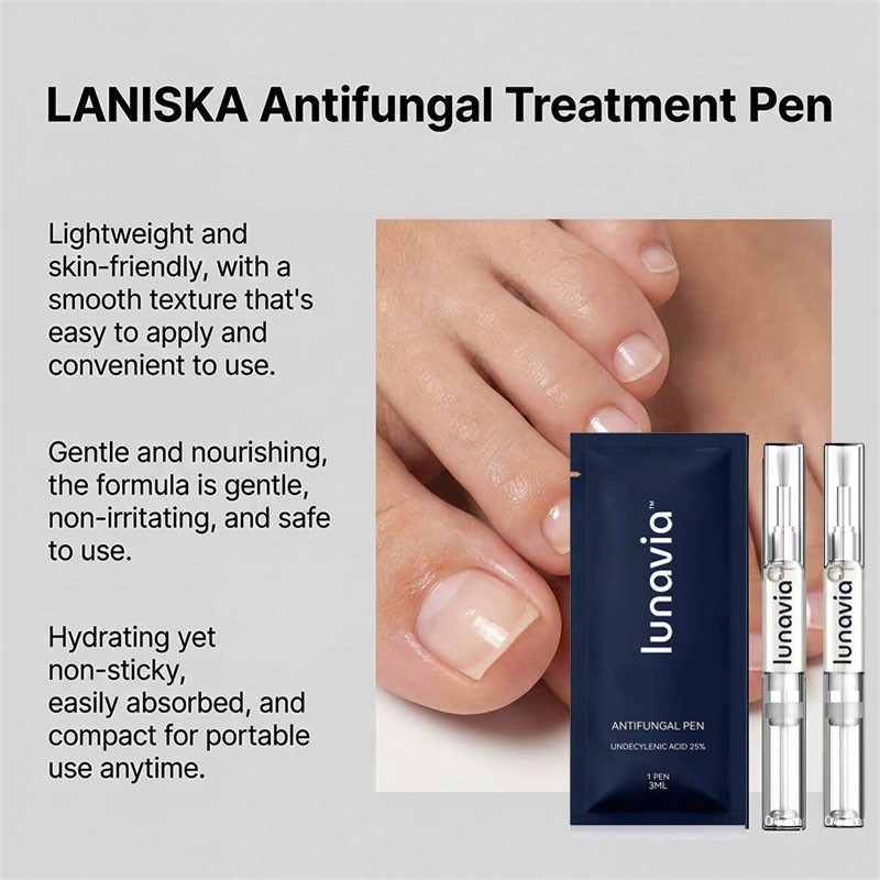 6 Pack Lunavia Antifungal Pen, 25% Undecylenic Acid – Toenail Fungus Treatment