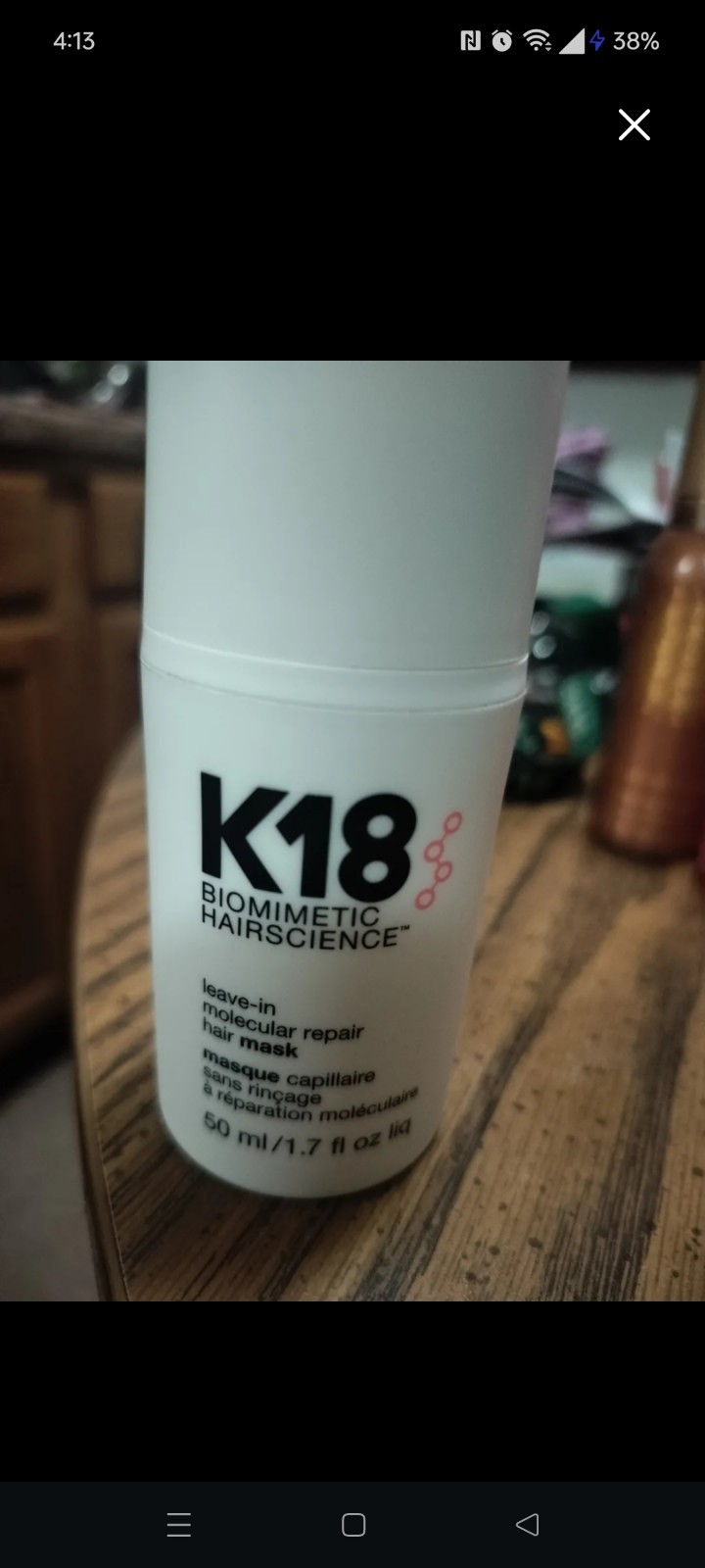K18 Molecular Repair Hair Mask 50 Ml Bottle New No Box