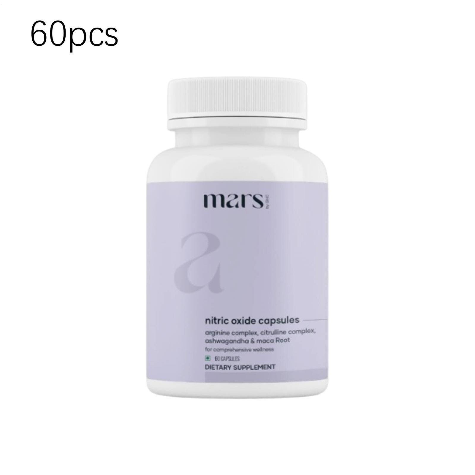 Mars Nitric Oxide Capsules Pack Of 2 – Supports Energy, Circulation & Muscle Rec