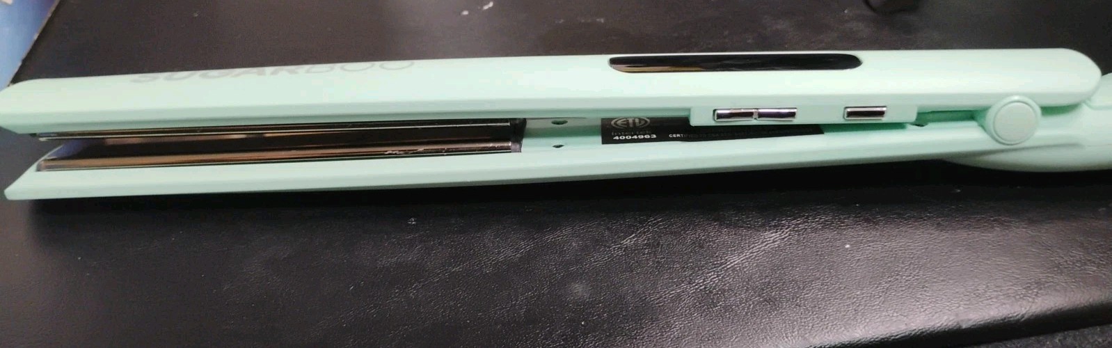 SugarBoo Flat Iron Extra Long Titanium Styler Mint Green. No Returns Accepted.