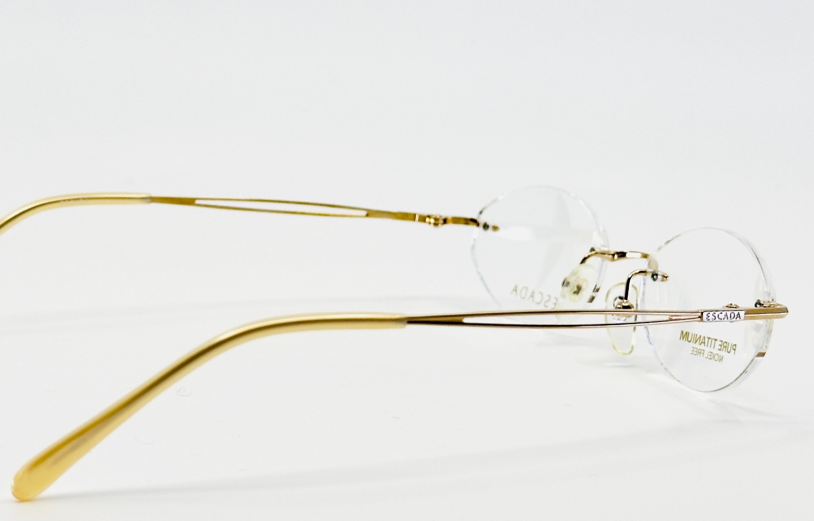 NEW ESCADA E92X GLD Gold Rimless (Chassis) Rimless Eyeglasses N/A-16-135 B:N/A