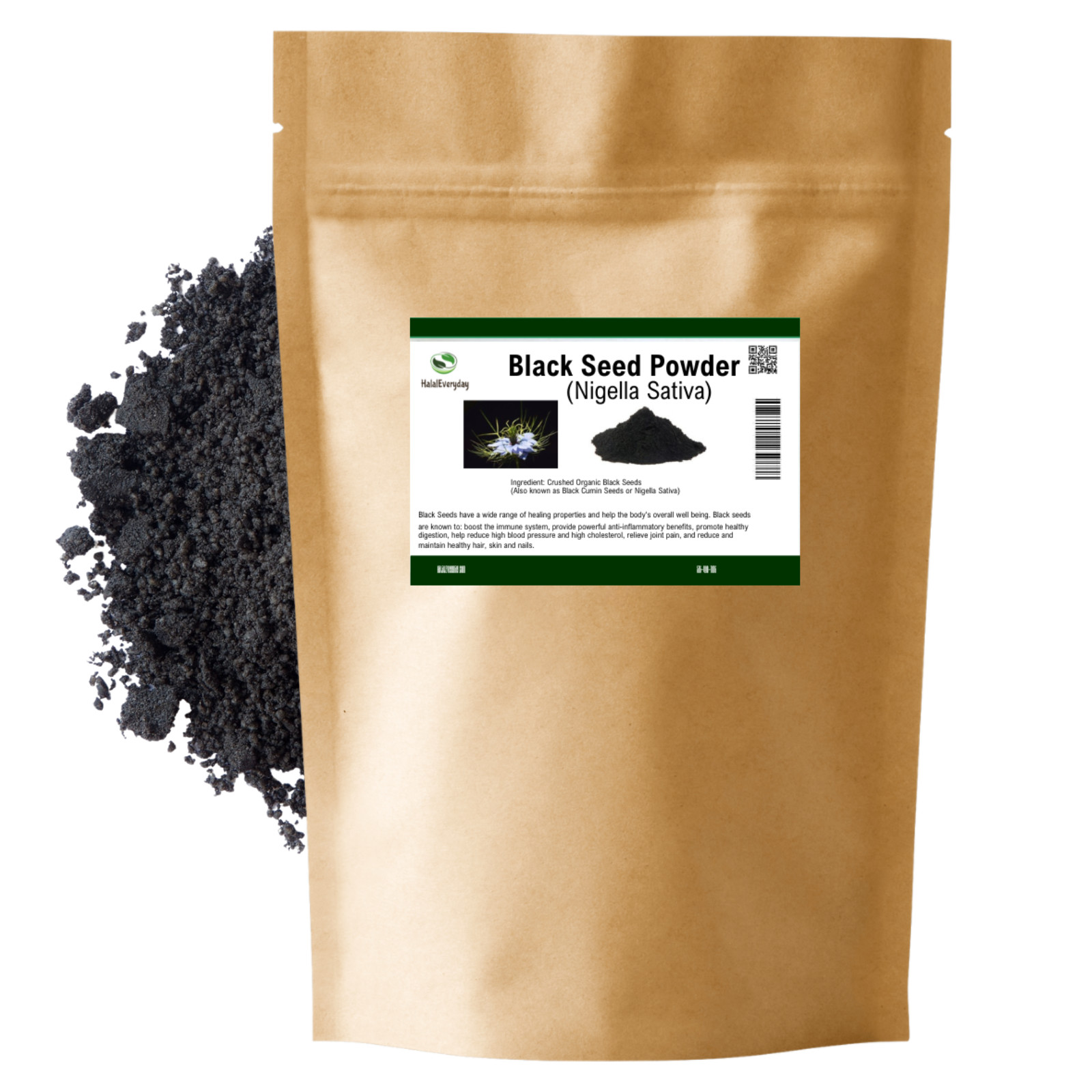 Black Seed Powder – 100% Pure Organic Cumin NIGELLA SATIVA Semilla Comino Negro