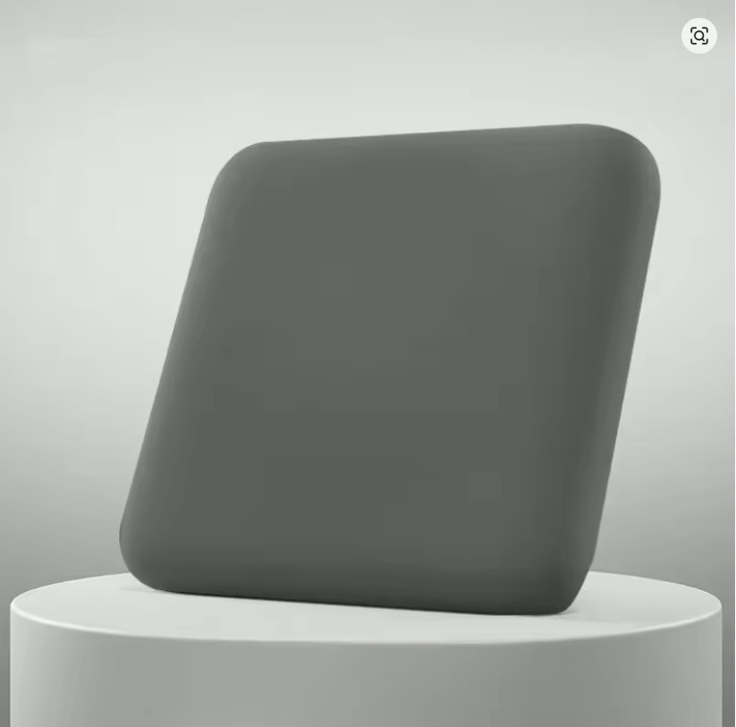 1.6in Thick Foam Seat Cushion Ultra Soft Office Chair Pad Car Back Pain Black