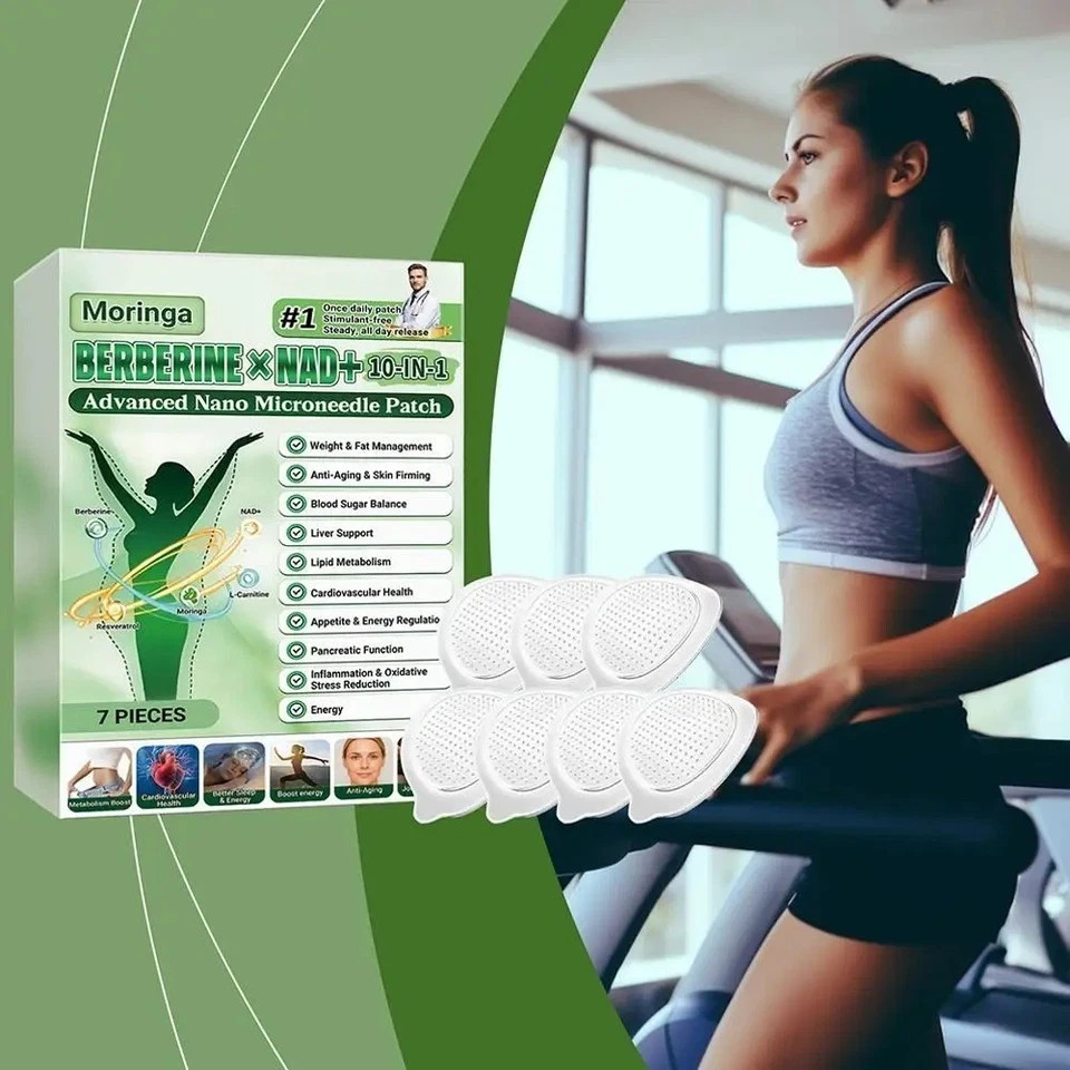 Moringa Berberine 10-in-1 Advanced Nano Microneedle Patch (7pcs/box