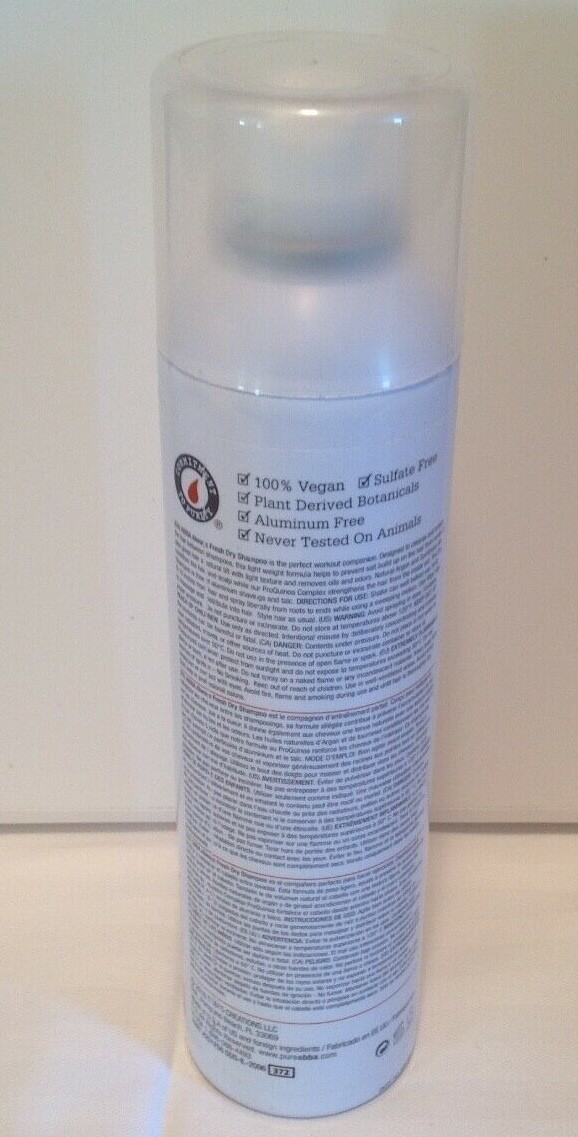 Abba Pure Performance Always Fresh Dry Shampoo 6.5 oz