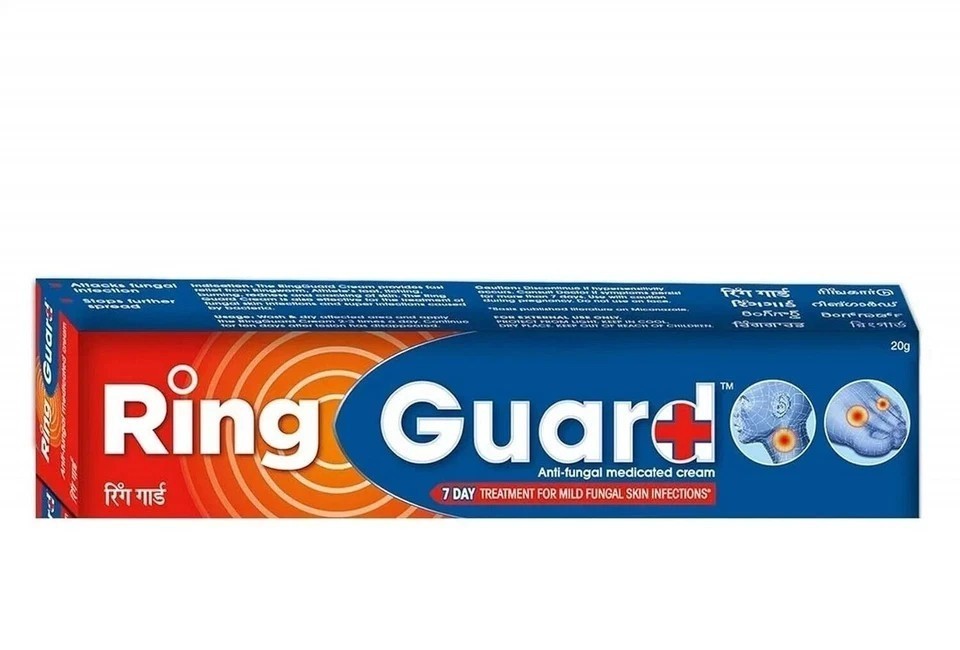 Ring Guard Antifungal Medicated Cream, 20 gm, Relieves itching and redness.