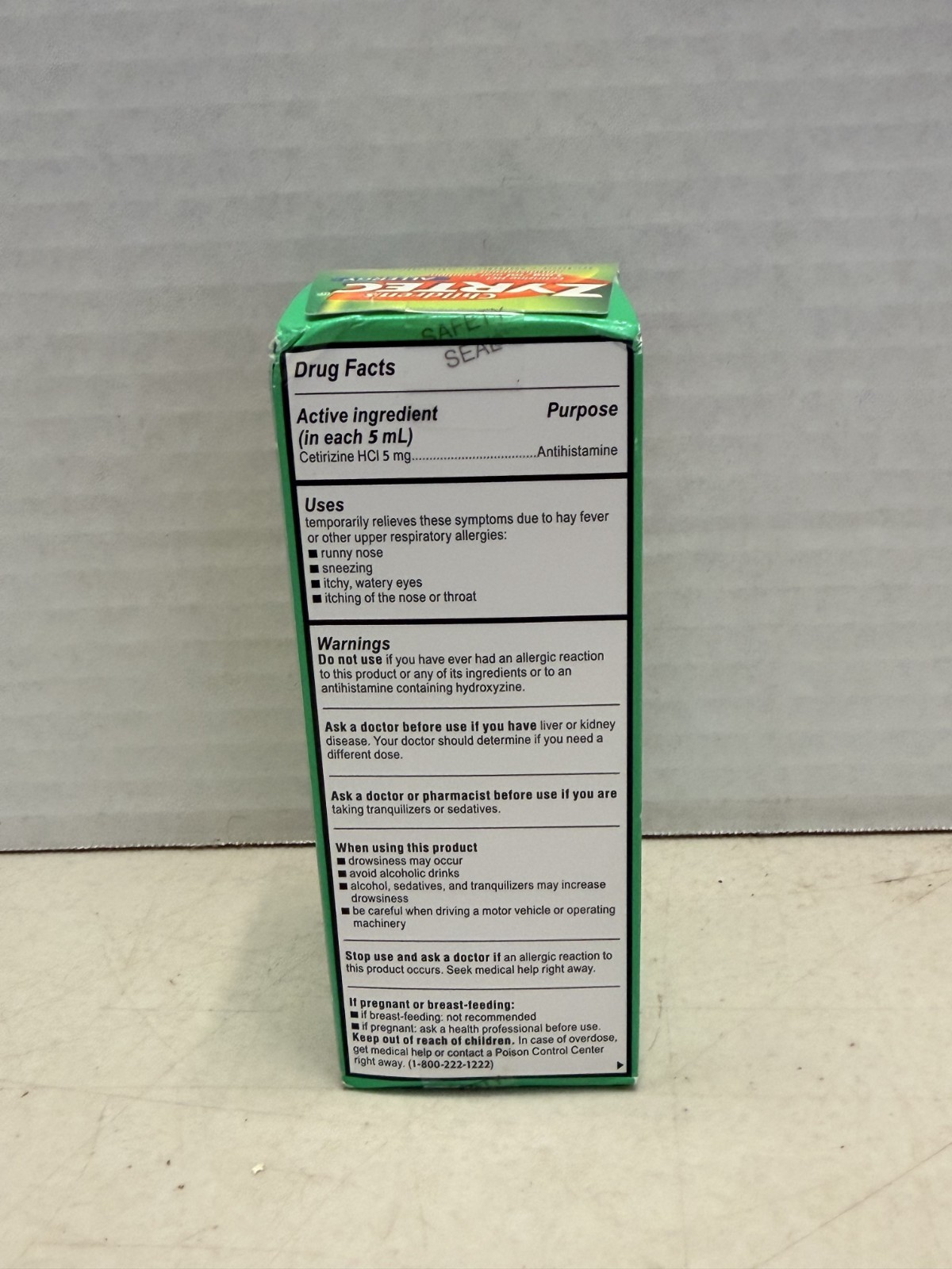 Children’s Allergy, Relief Syrup, 2+ Years, Bubble Gum, 4 fl oz EXP 11/26