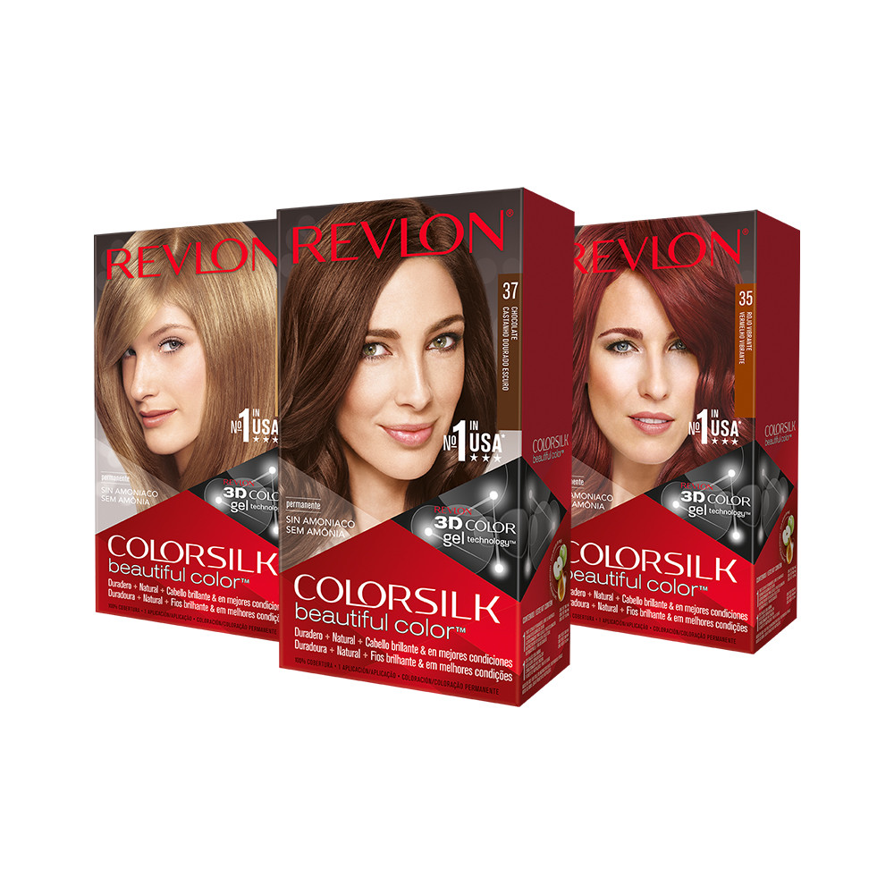 REVLON ColorSilk Permanent Hair Color, Long-Lasting Ammonia Free, Pack of 12