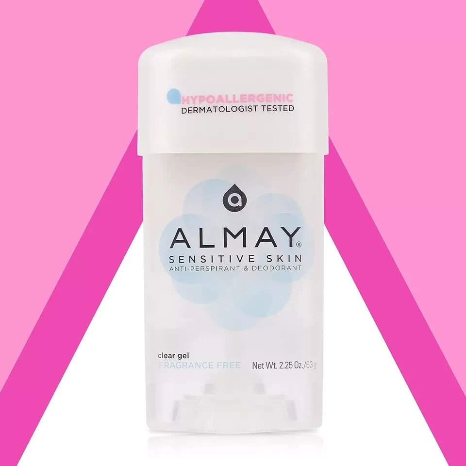 Almay Hypoallergenic Clear Gel Fragrance Free Deodorant 2.25 oz