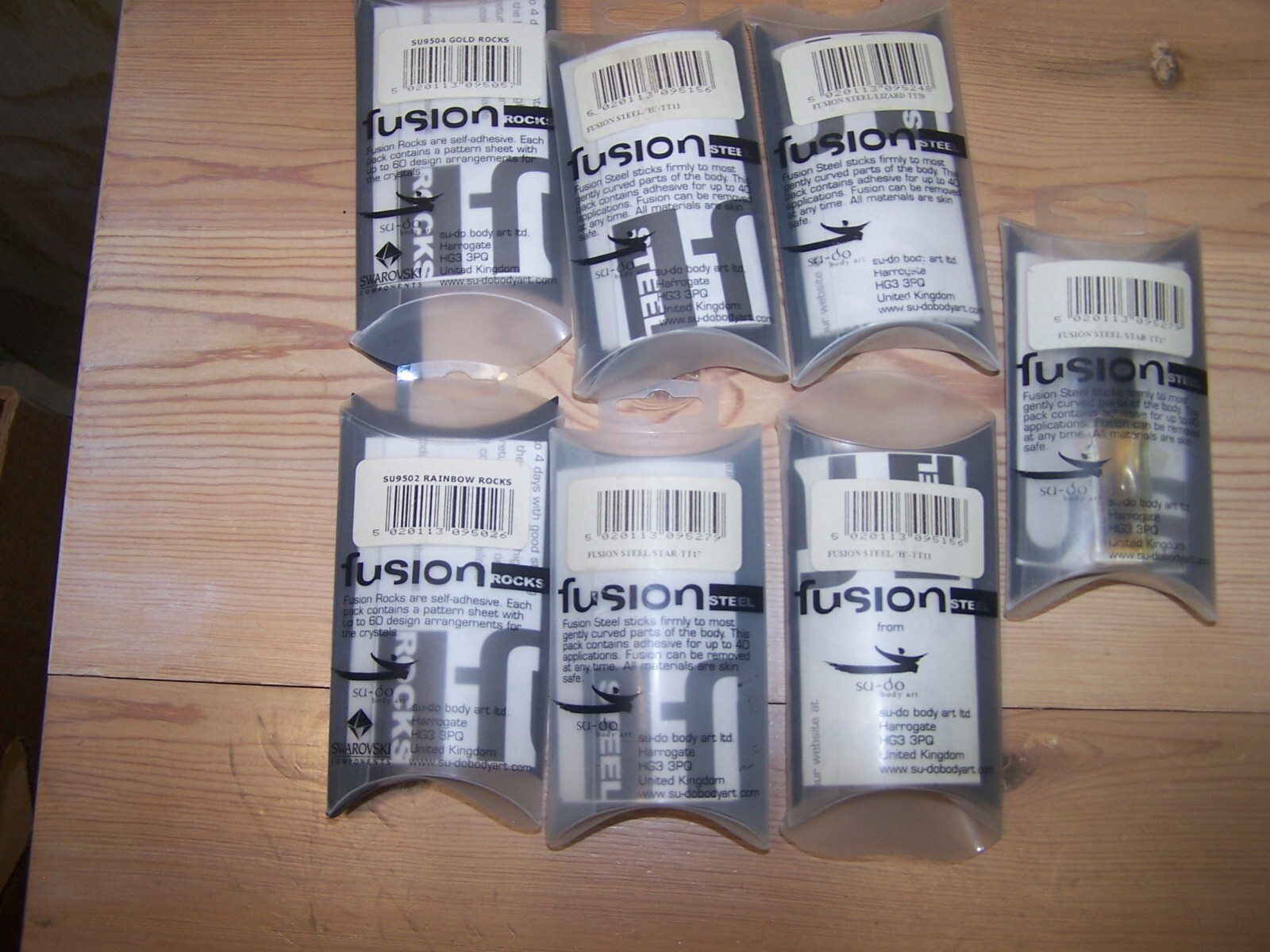 NEW IN PKG Unique 7 PCS Su-do Body Art fusion steel from United Kingdom