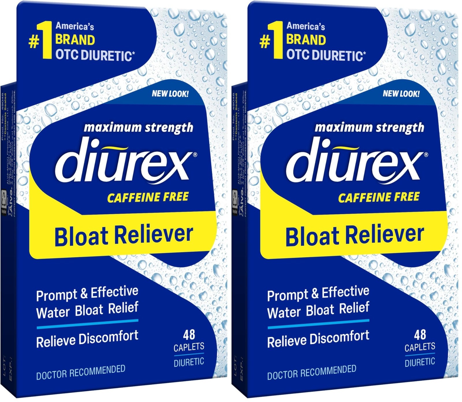 Caffeine-Free Bloat Relief Tablets, Maximum Strength, 48 Count (Pack of 2) – Fas