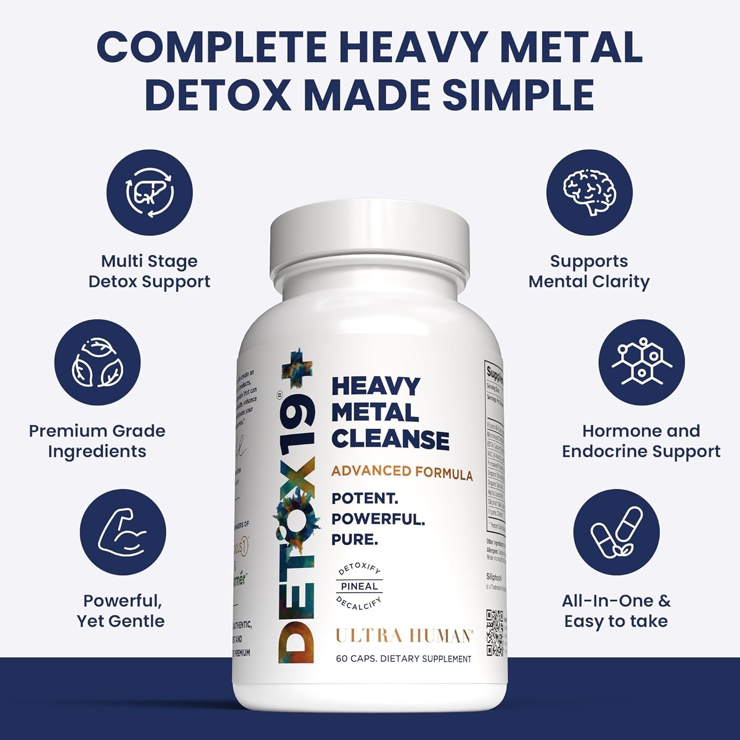 Ultra Human Daily Wellness Support – Heavy Metal Detox Cleanse with Zeolite S…