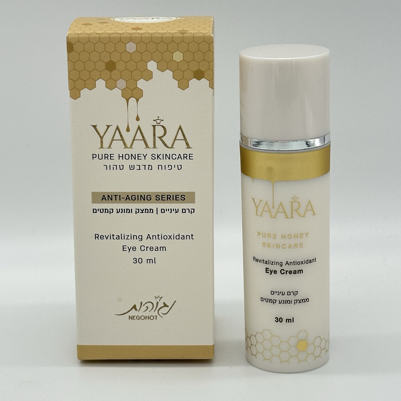 Made In Israel Yaara Pure Honey Skincare Anti-Aging 30ml Antioxidant Eye Cream