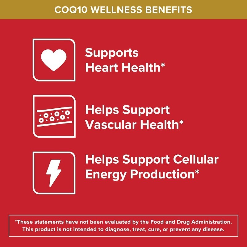 Qunol CoQ10 200mg Soft Capsules Super Absorb Heart and Energy 90 parts-