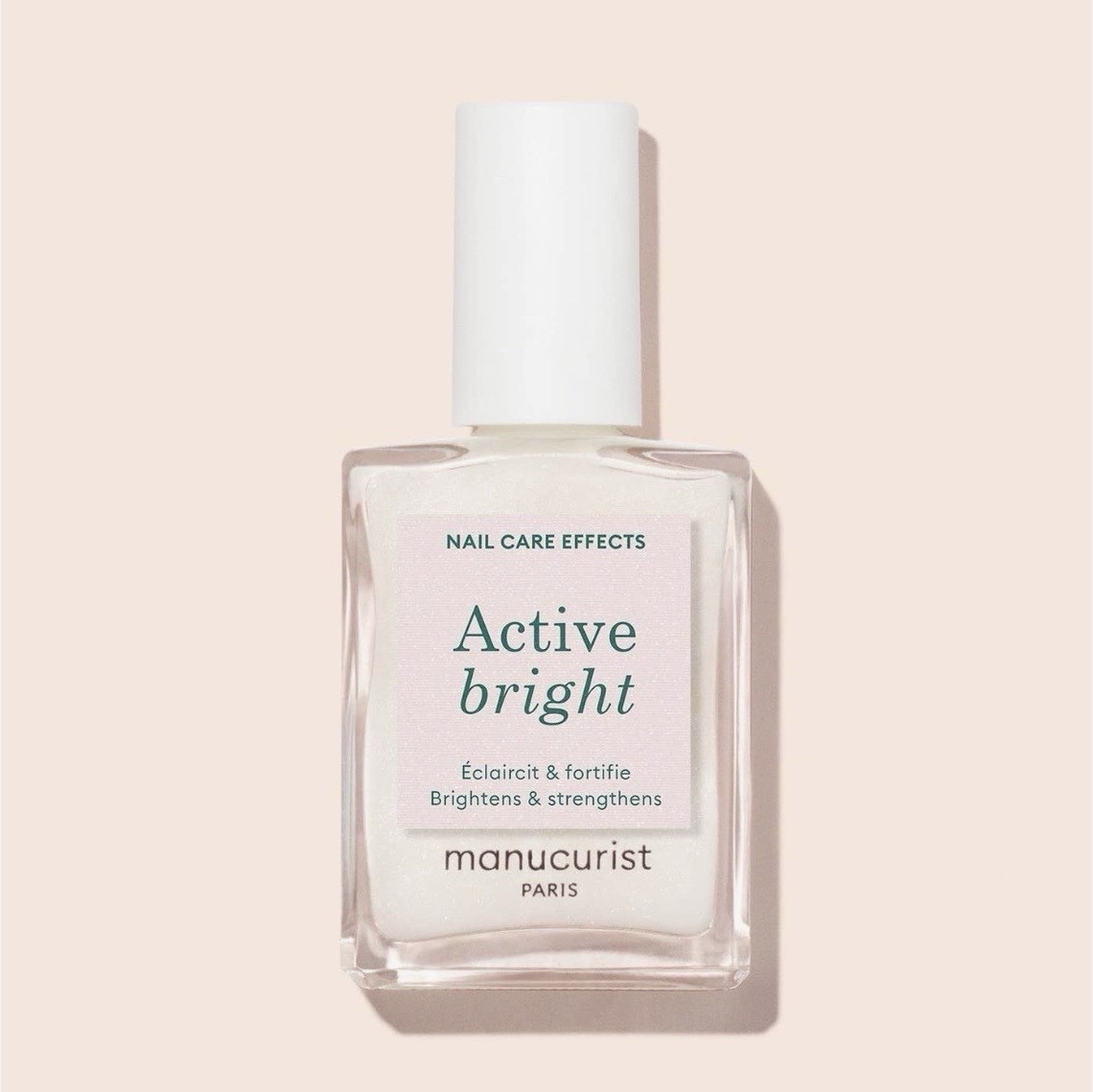 manucurist Active Bright Nail Care Effects Nail Polish White Gloss 24M