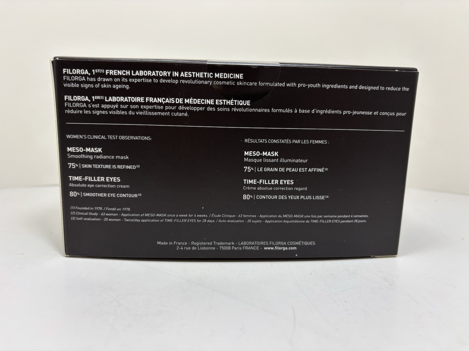 Filorga Anti-Wrinkles Anti-Aging Time-Filler Eyes (15ML) and Meso-Mask (50ML)