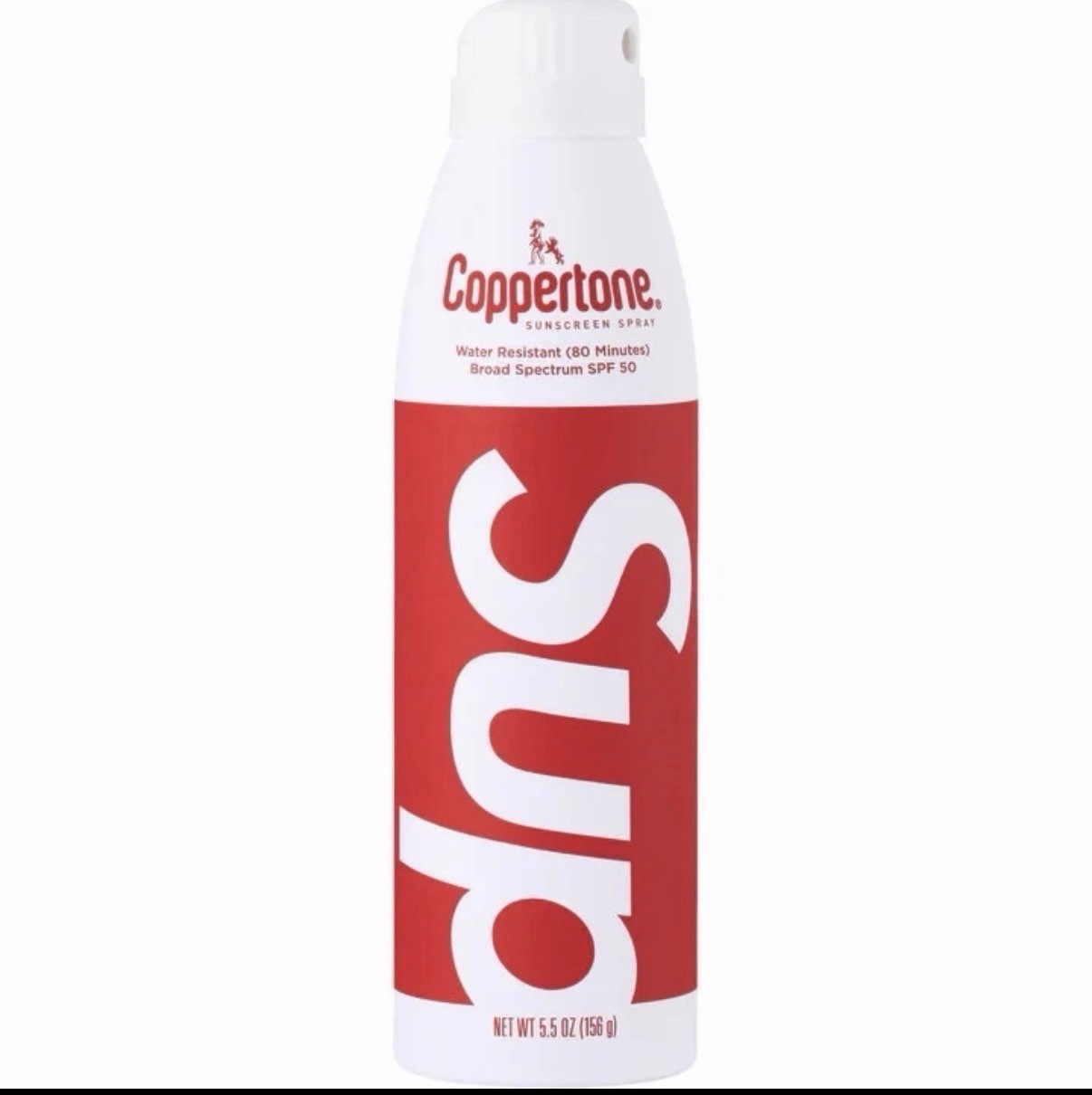 Supreme Coppertone SPF 50 Water Resistant Sunscreen Spray 5.5 oz Authentic