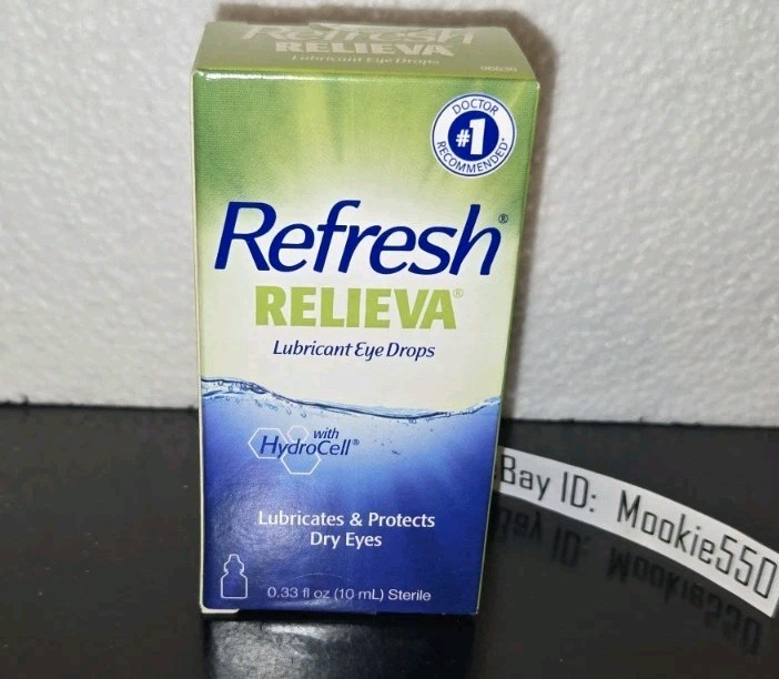 5 Box Lot REFRESH RELIEVA Lubricant Eye Drops 0.33 oz 10mL EXP 11/2024-12/2024