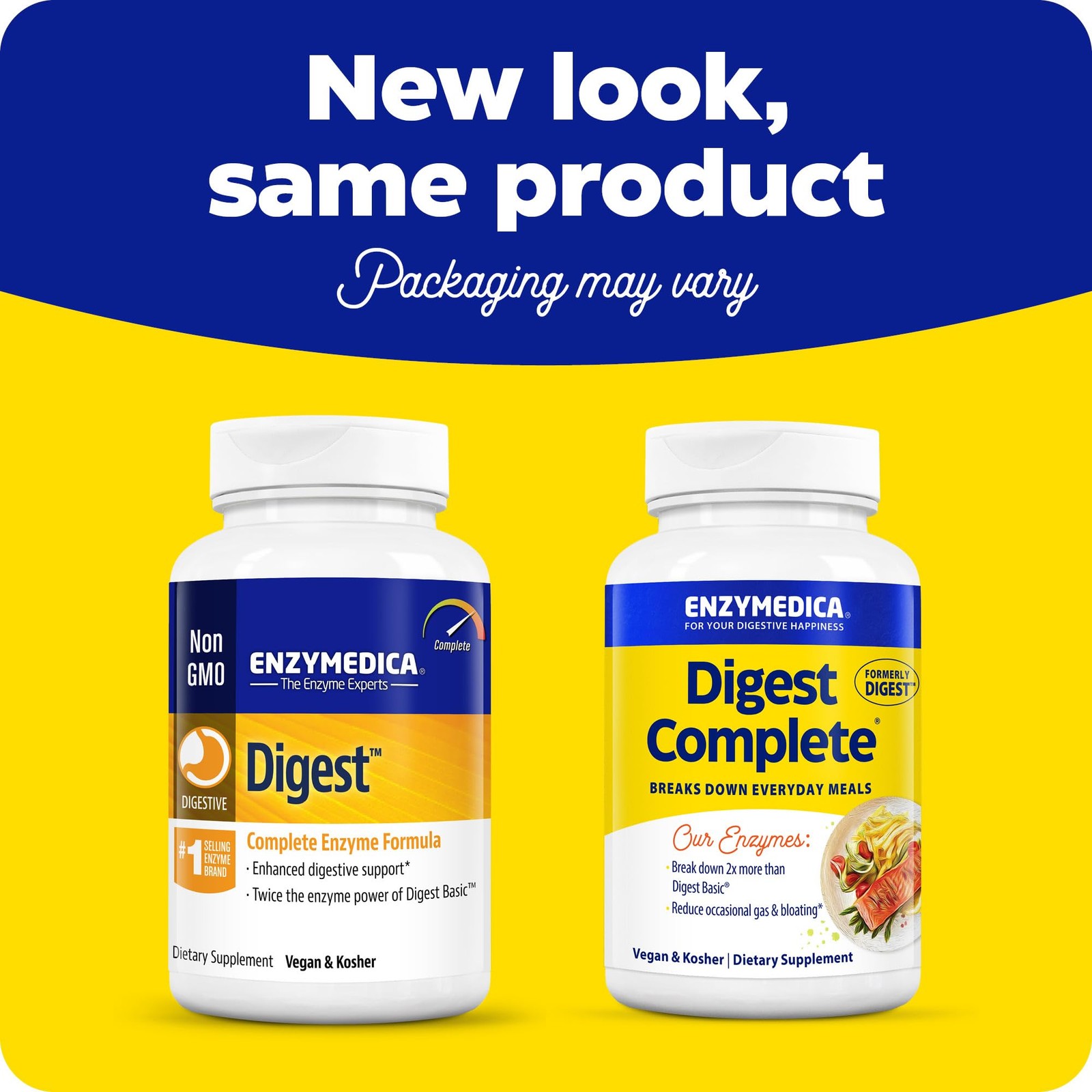 Enzymedica Digest Full-Range Everyday Digestive Enzymes Fast-Acting Gas, Bloatin