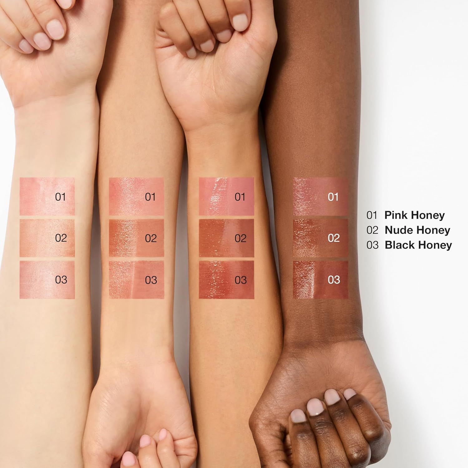 Almost Lipstick Tinted Lip Balm in 3 Iconic Shades Black Honey, Pink, and Nude H