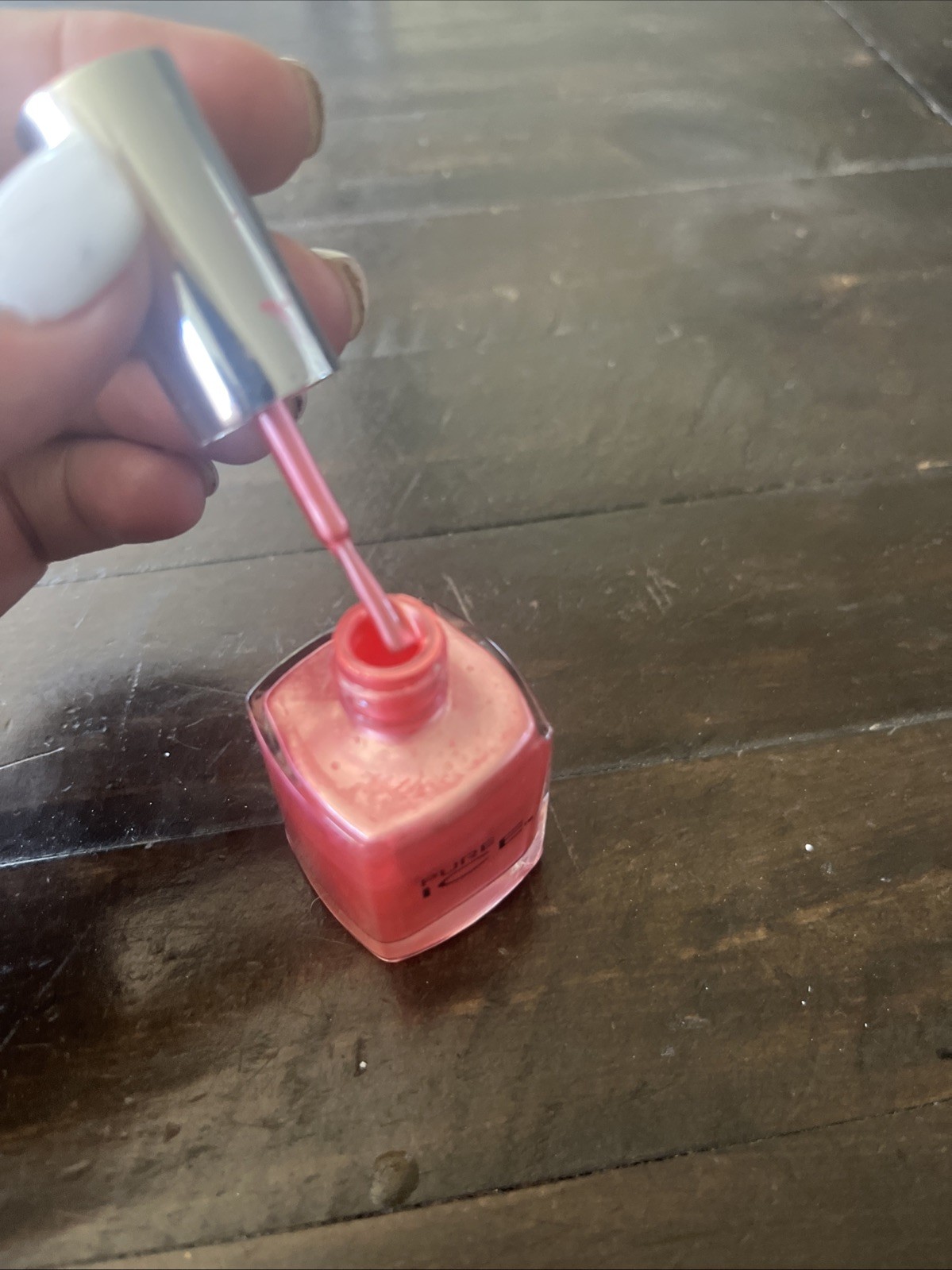Pure Ice China Girl Nail Polish Coral Pink Pearl Shimmer Y2K VNTG Rare