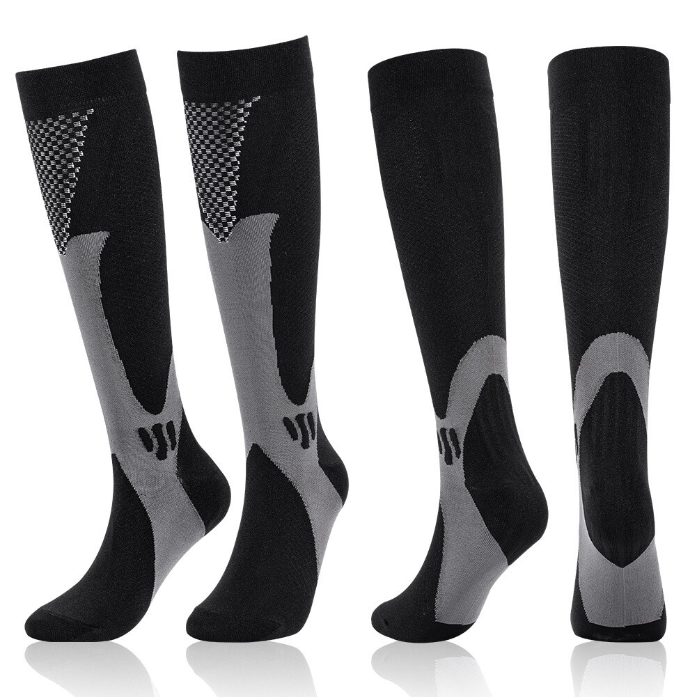 2Pair Medical Sport Compression Socks for Men&Women, 20-30mmhg Run Nurse Socks