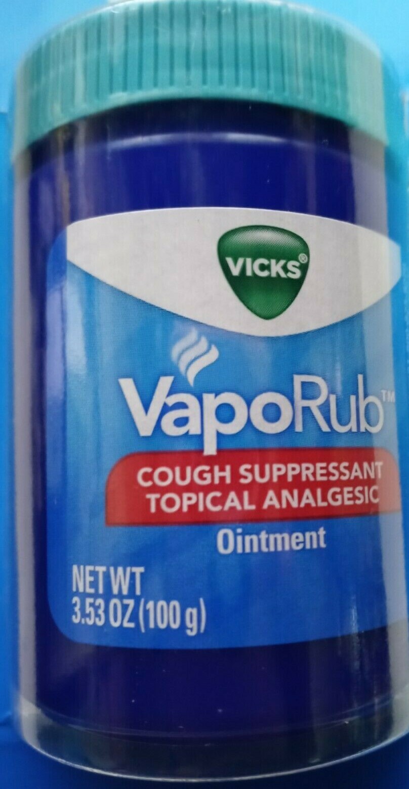 Vicks VapoRub Chest Rub Ointment, Relief from Cough, Cold, Aches, & Pains (100g)