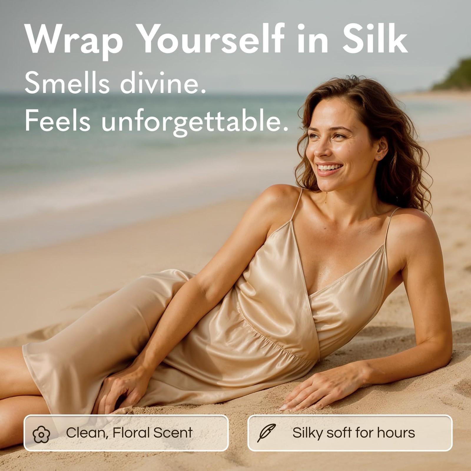 2 Pack GODA Silk Body Oil Women Moisturizing Formula Bath & Shower Oil Smooth