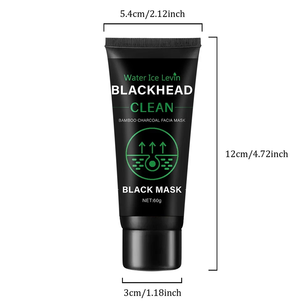 60g Bamboo Charcoal Black Mask Peel Off Deep Cleansing Blackhead Removal Face