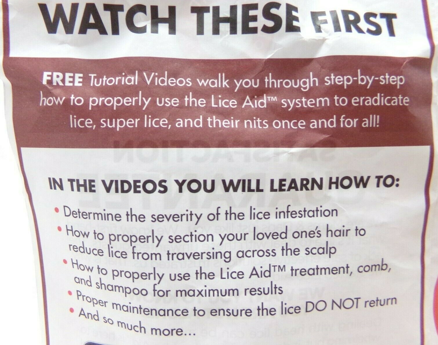 Lice Aid™ Lice Removal 3-Step Kit FDA Approved Vegan Includes Comb & Hair Clips