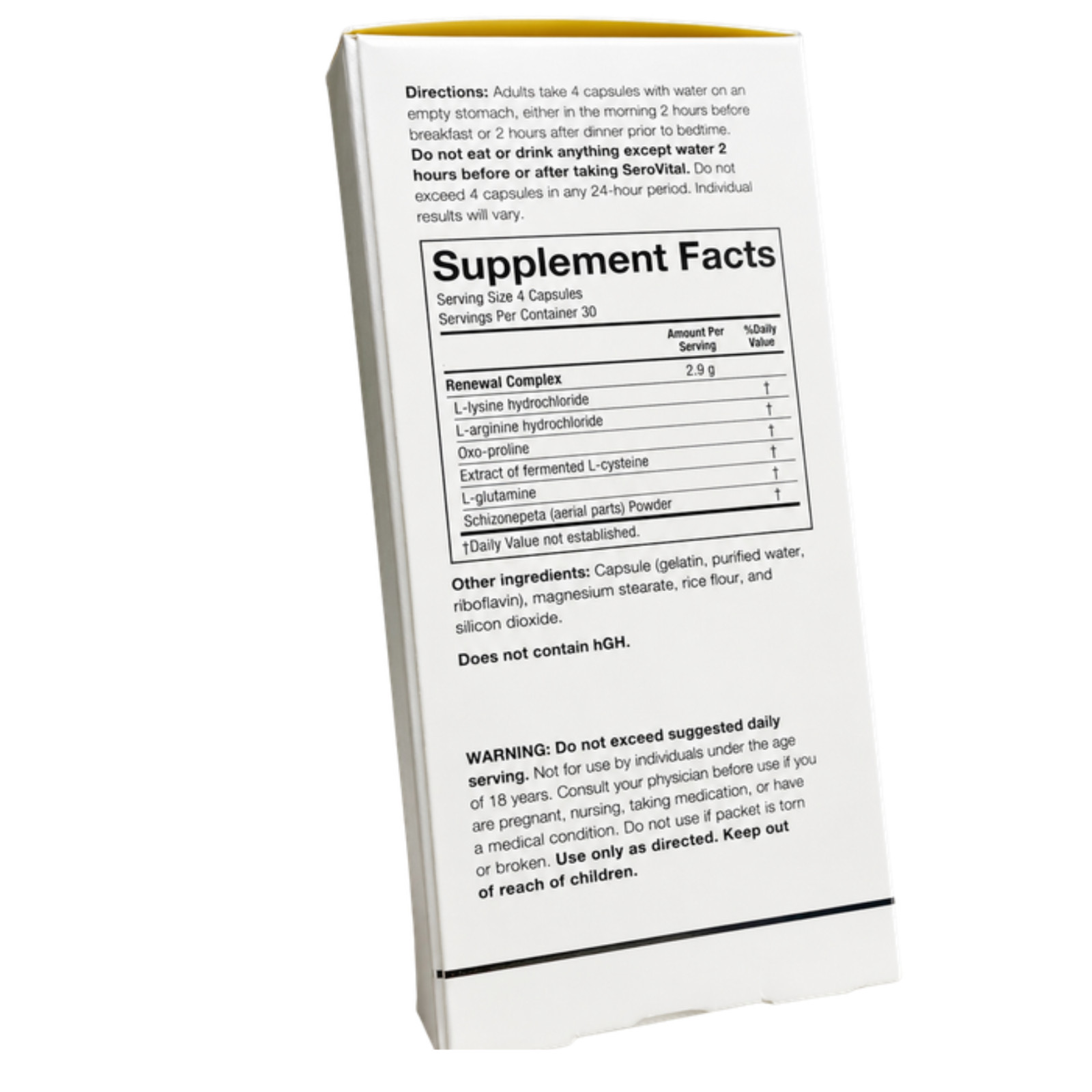 SeroVital Reverse The Signs of Aging Dietary Supplement – 120 Capsules