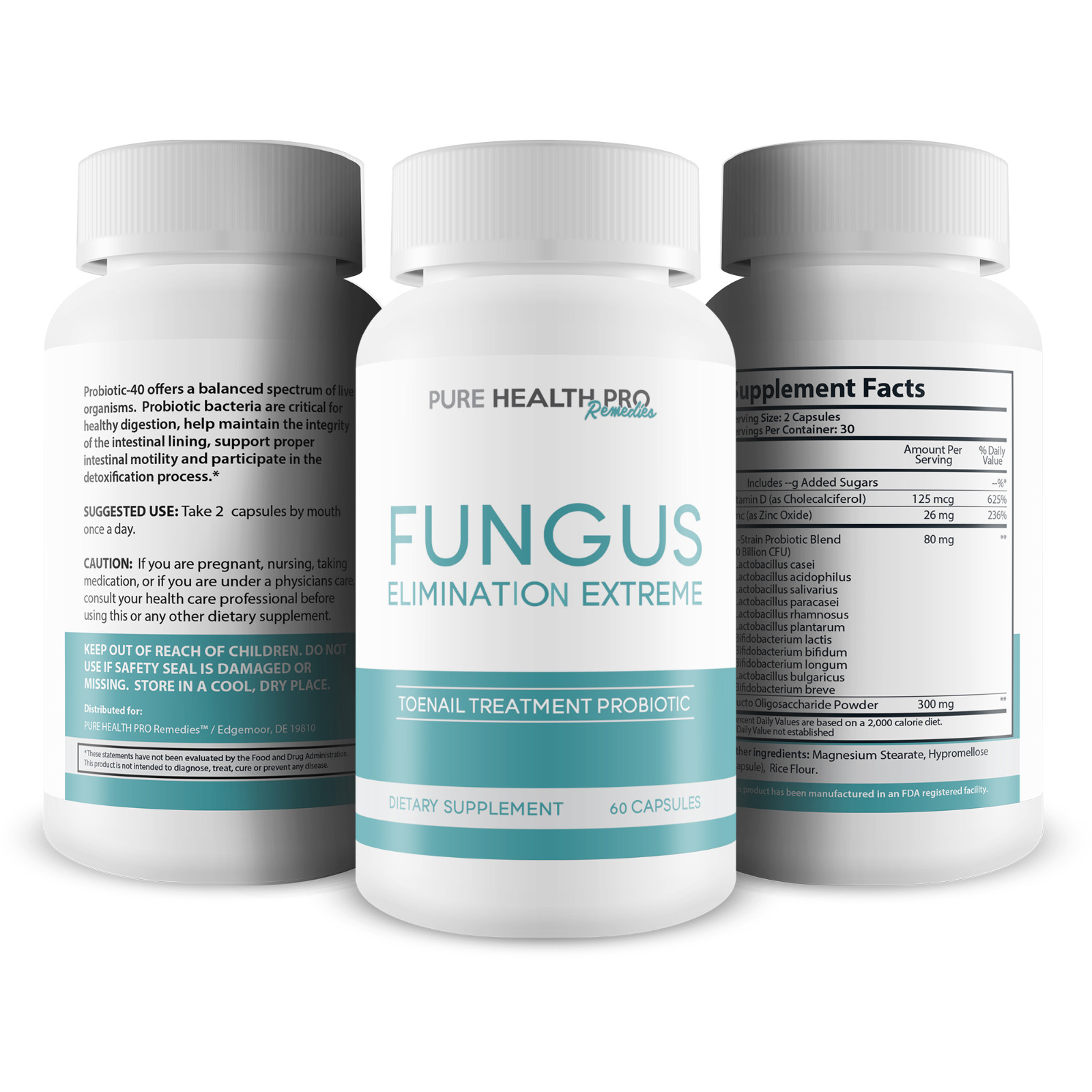 Fungus Eliminator Extreme – Probiotic Toenail Fungus Treatment – 40 Billion CFU