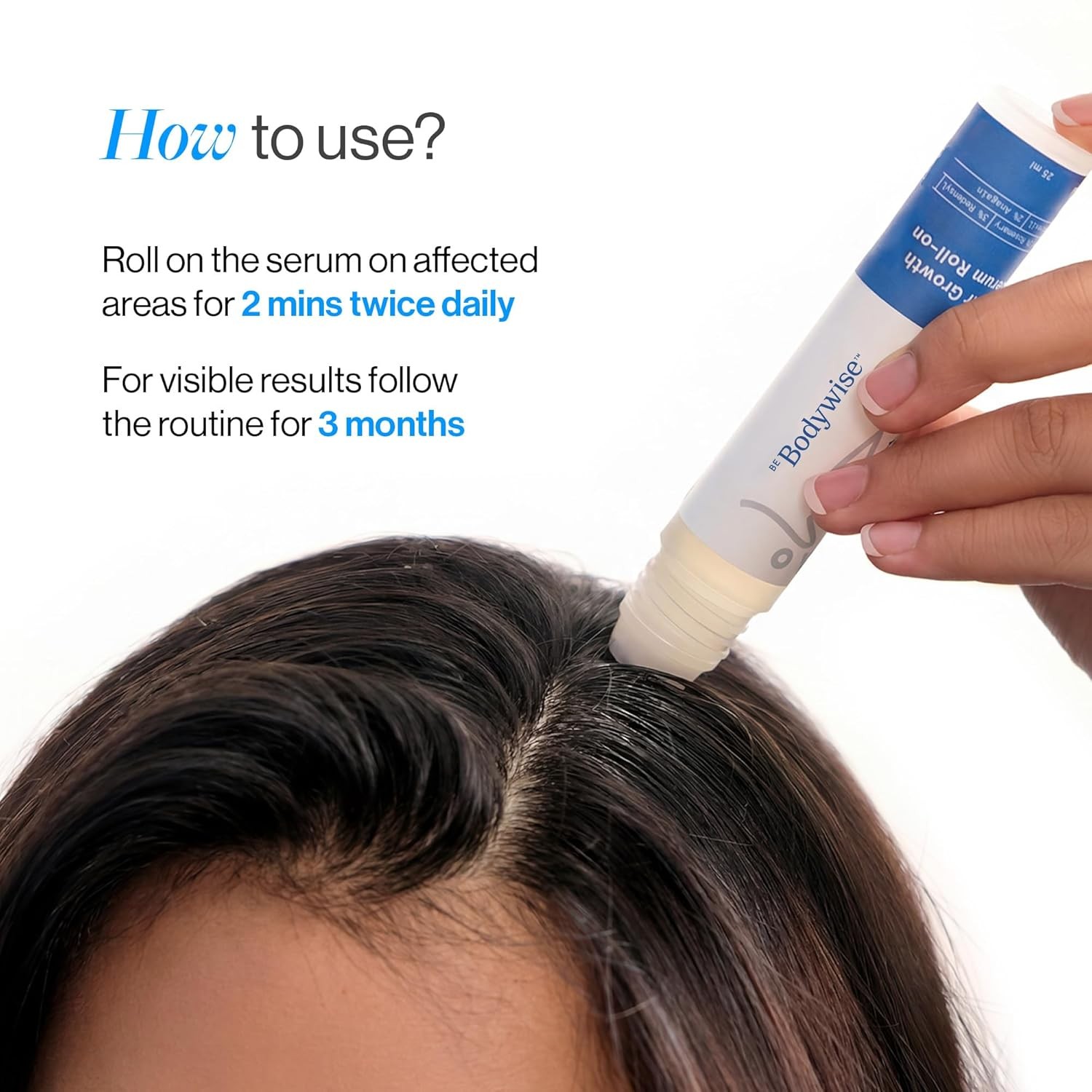 Be Bodywise Hair Growth Serum Roll On 3% Redensyl 2% Anagain 25ml