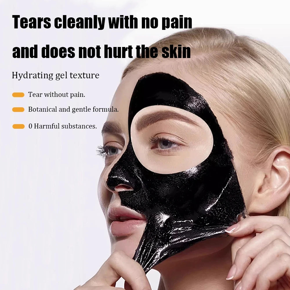 60g Bamboo Charcoal Black Mask Peel Off Deep Cleansing Blackhead Removal Face