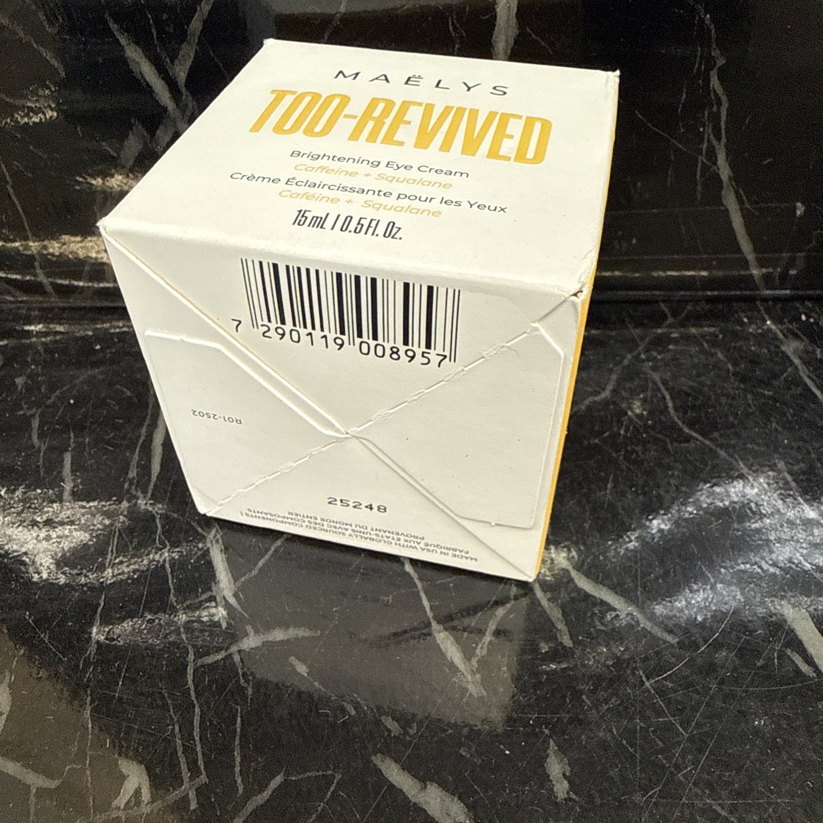 Maelys Too-Revived Brightening Eye Cream 15mL Caffeine + Squalane