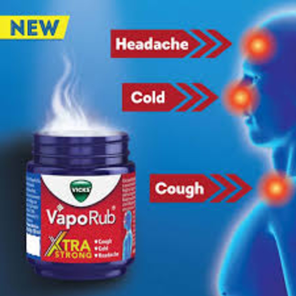 Vicks VapoRub Xtra Strong For Cough, Cold & Headache Relief 10ml / 25ml / 50ml