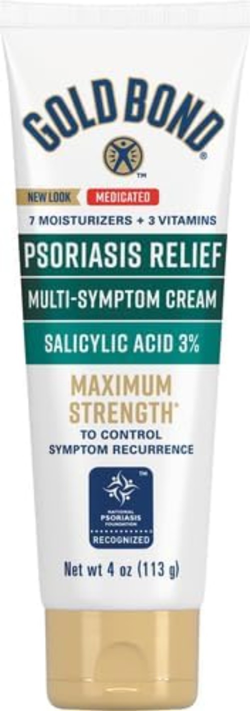 Hydrating Psoriasis Relief Cream 4 oz for Itchy, Sensitive Skin, Fragrance-Free