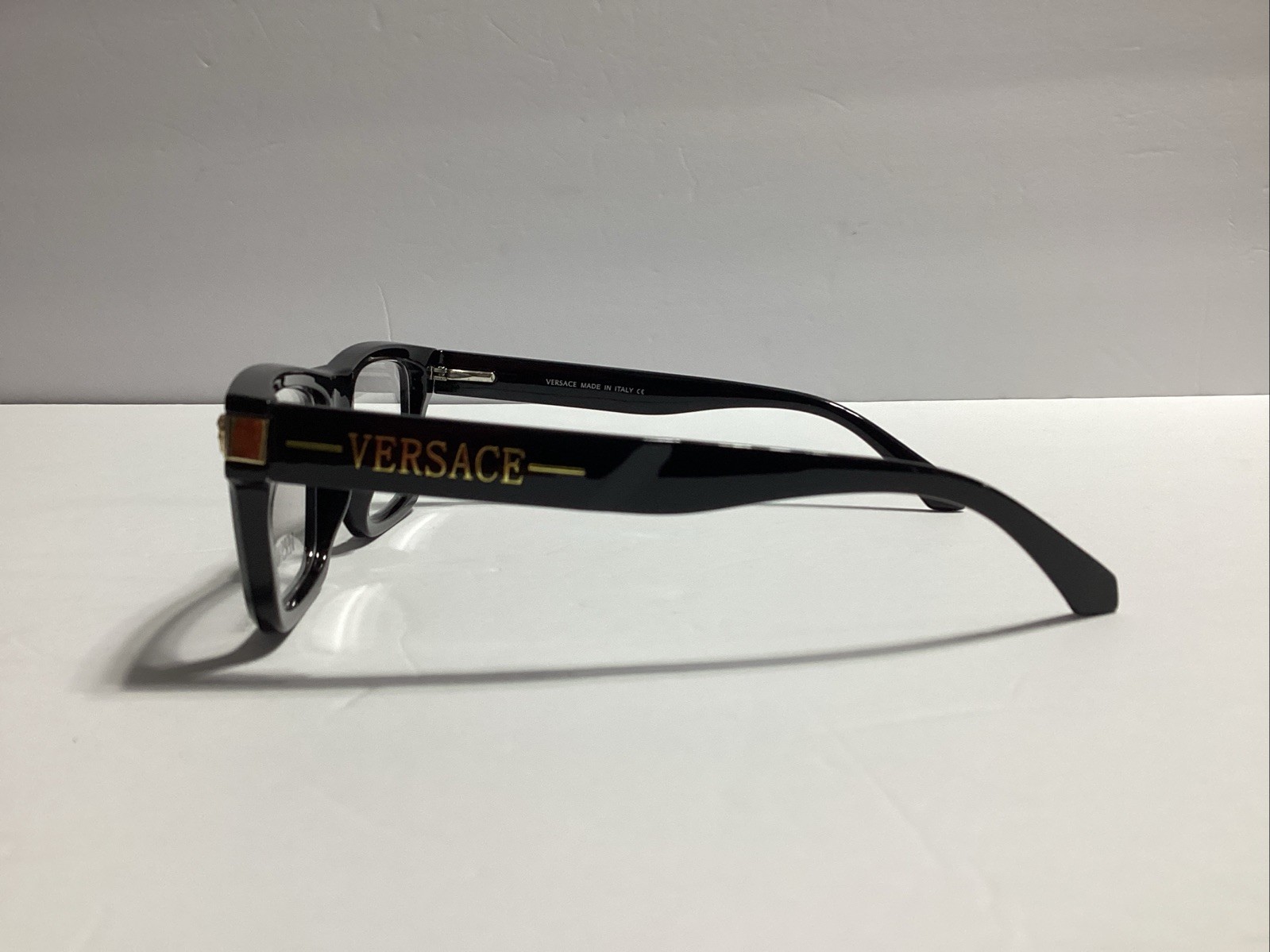 Versace Eyeglasses Transparent Black Full Rim
