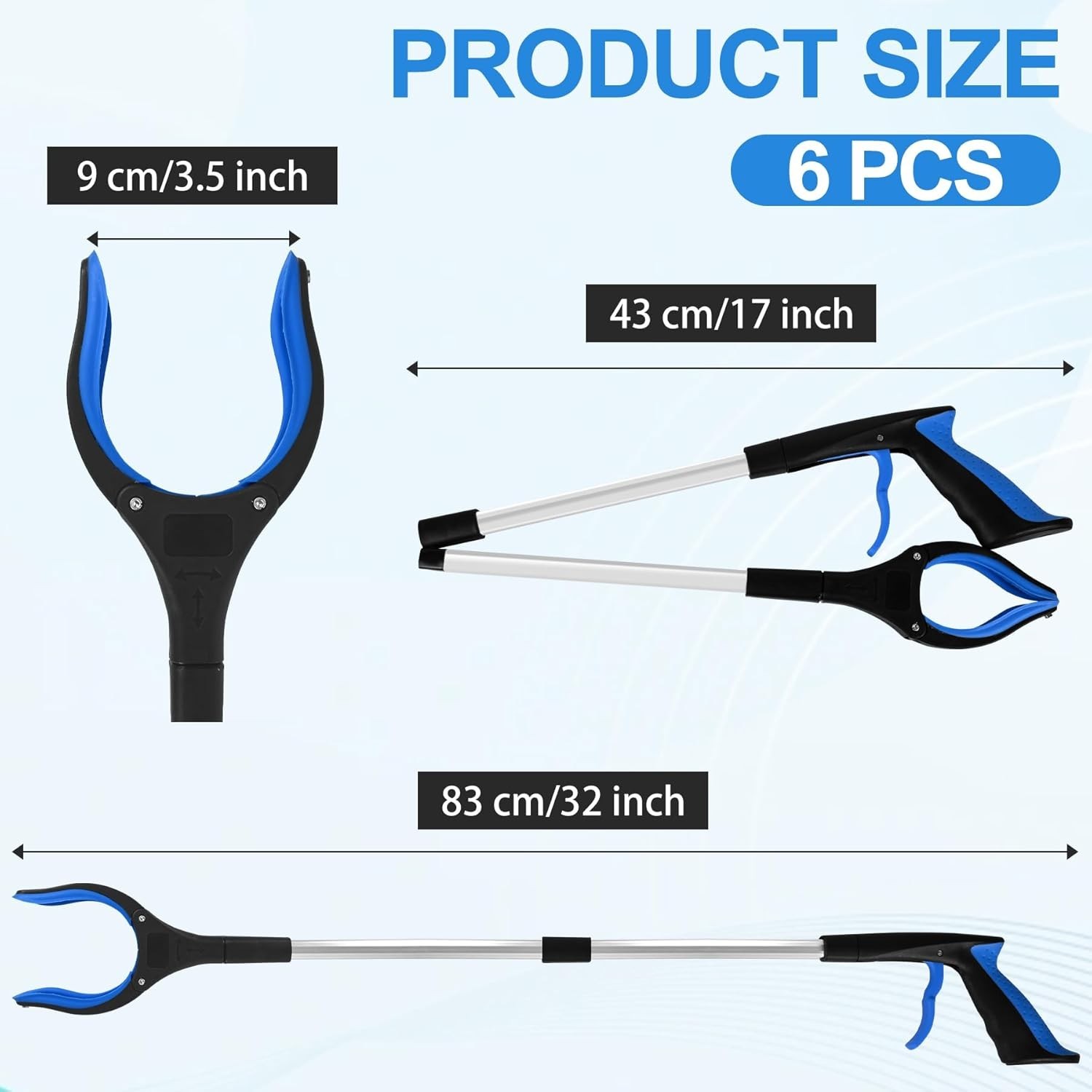 Trash Reacher Grabber Industrial Pick Up Stick Heavy Duty Helping Grabber Tool