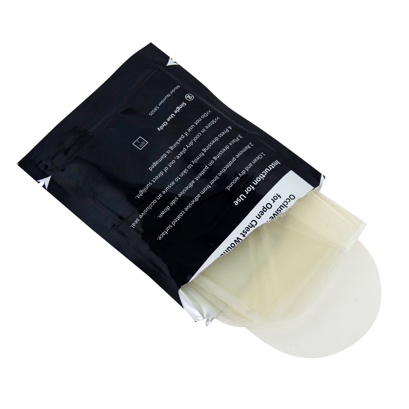 LINE2design Chest Seal Wound – Trauma First Aid Occlusive Dressing – 2 Pack