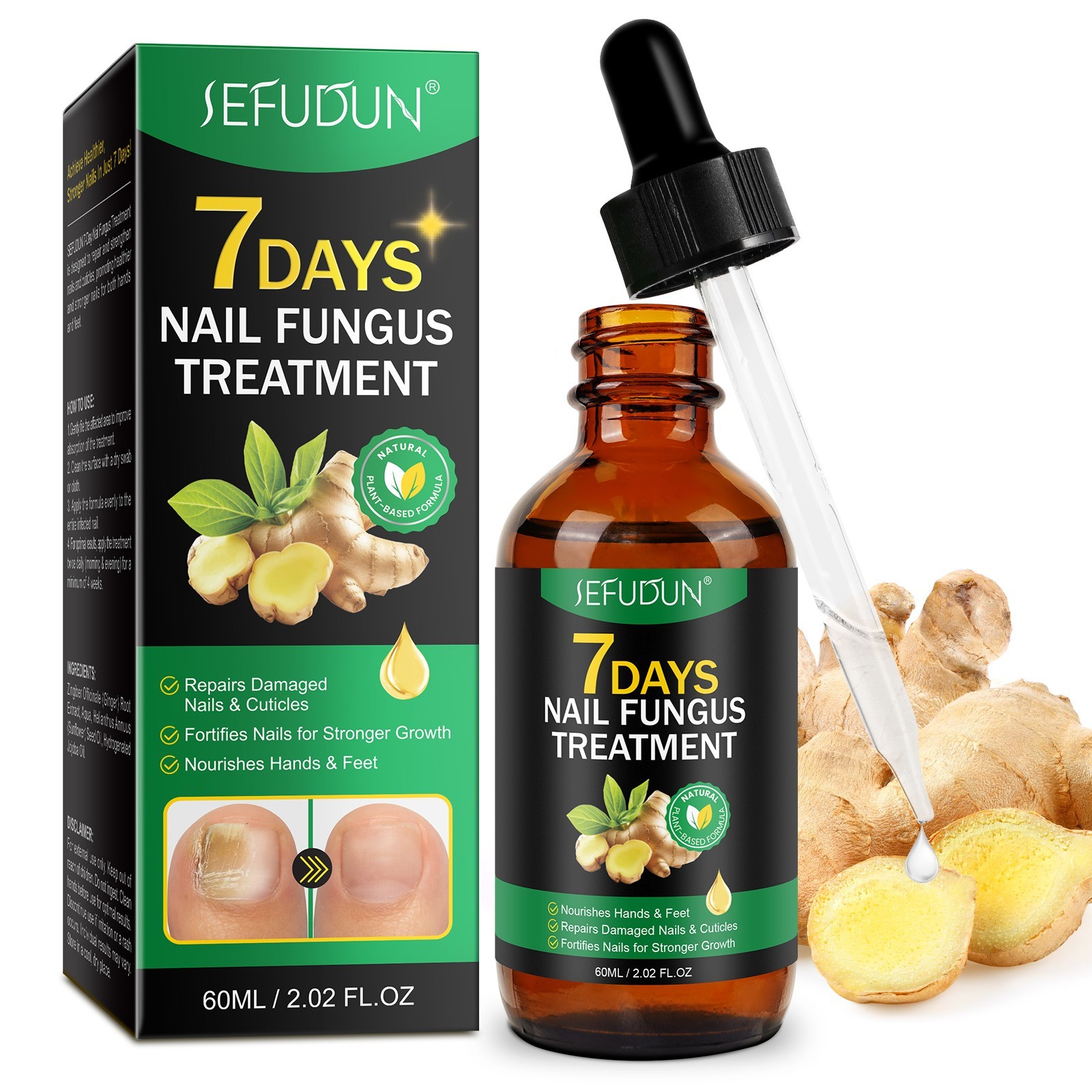 7 Days Nail Fungus Treatment – Extra Strength Repair for Nails & Cuticles 60ML