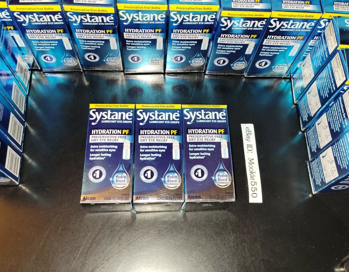 EXP 01/2025+! 3 Lot Systane HYDRATION PF Preservative-Free Dry Eye Drops 10mL