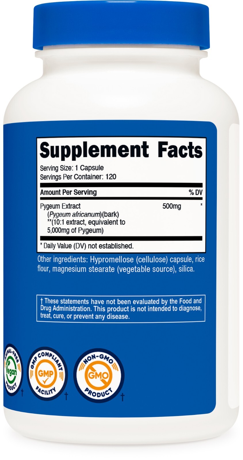 Nutricost Pygeum 5000mg, 120 Capsules- Vegetarian Capsules, Non-GMO, Gluten Free