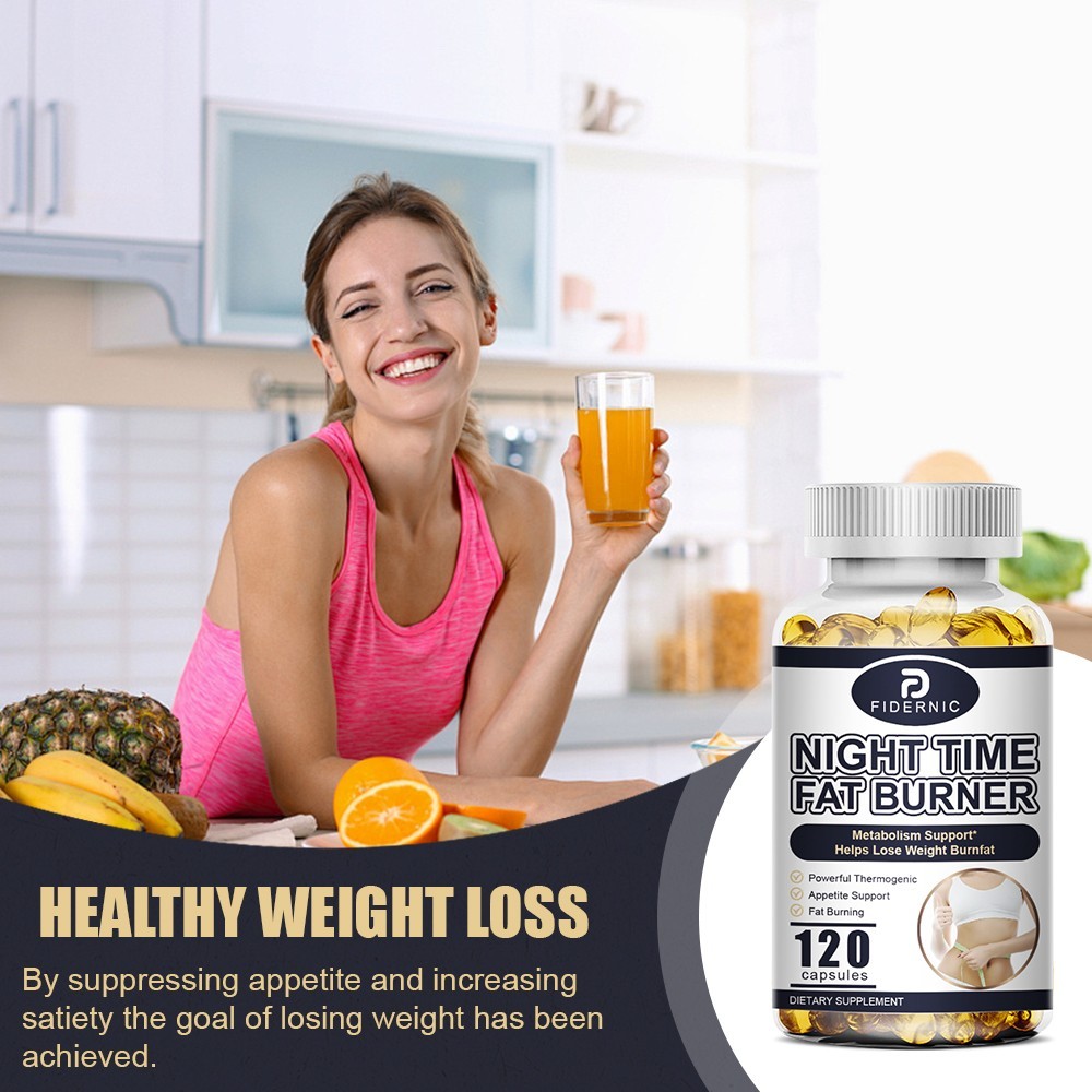 Night Time Fat Burner Supplement For Men Women Weight Loss Appetite Suppressant