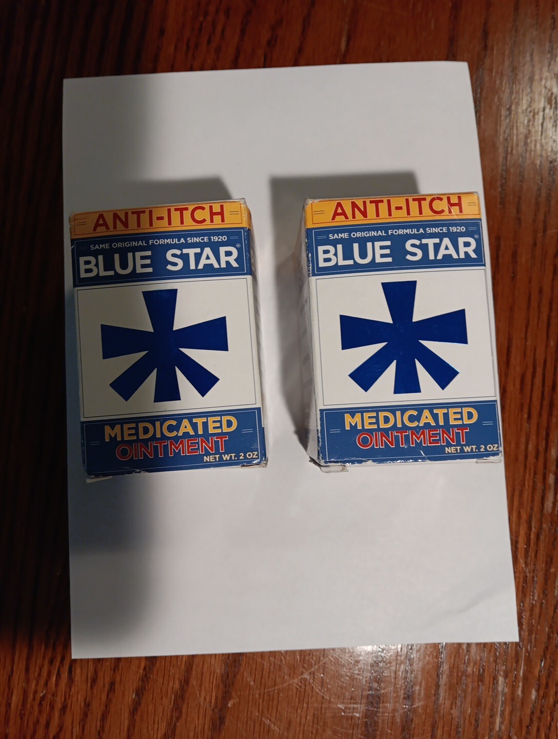 2x Blue Star Anti-Itch Medicated Ointment, 2oz – Exp 01/2025