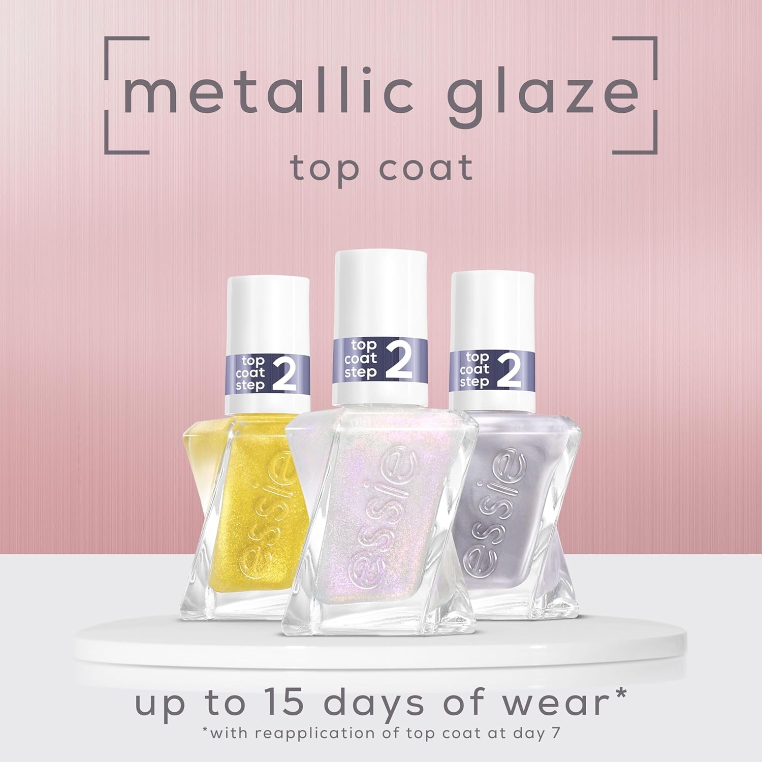 Essie Gel Couture NEW Metallic Glaze Last Up to 14days New Combo 3pcs 2025
