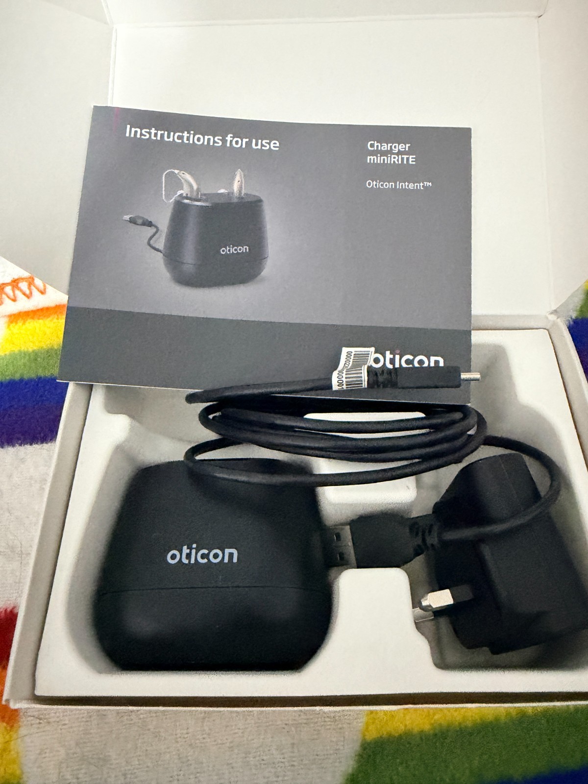 Oticon Intent 1 miniRITE Hearing Aids (PAIR) – USED– Charger Full Bundle
